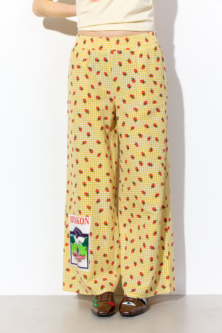 HUNKØN Ruth Trousers Bukser Yellow