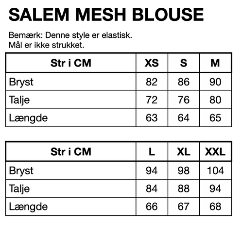 HUNKØN Salem Mesh Blouse Bluser White