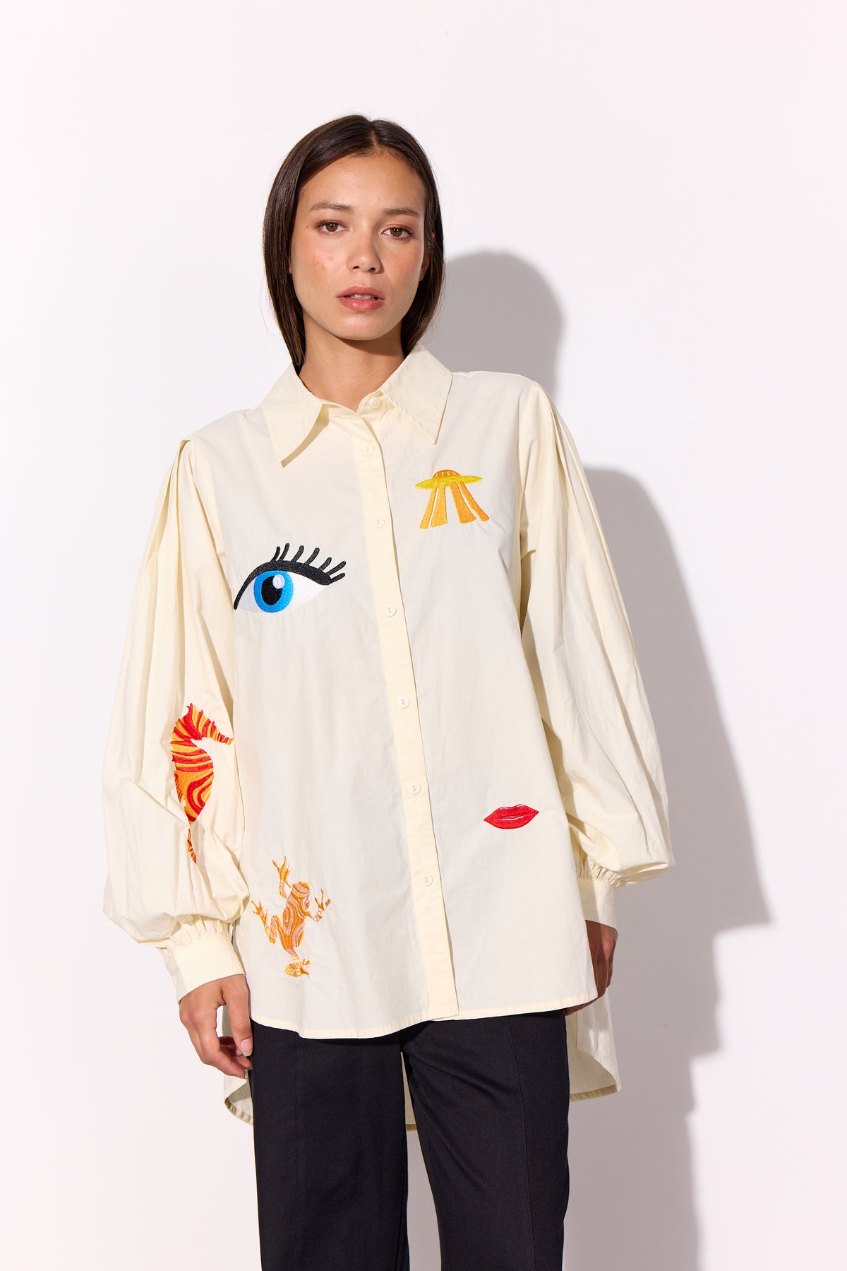 HUNKØN Sasha Shirt Skjorter White