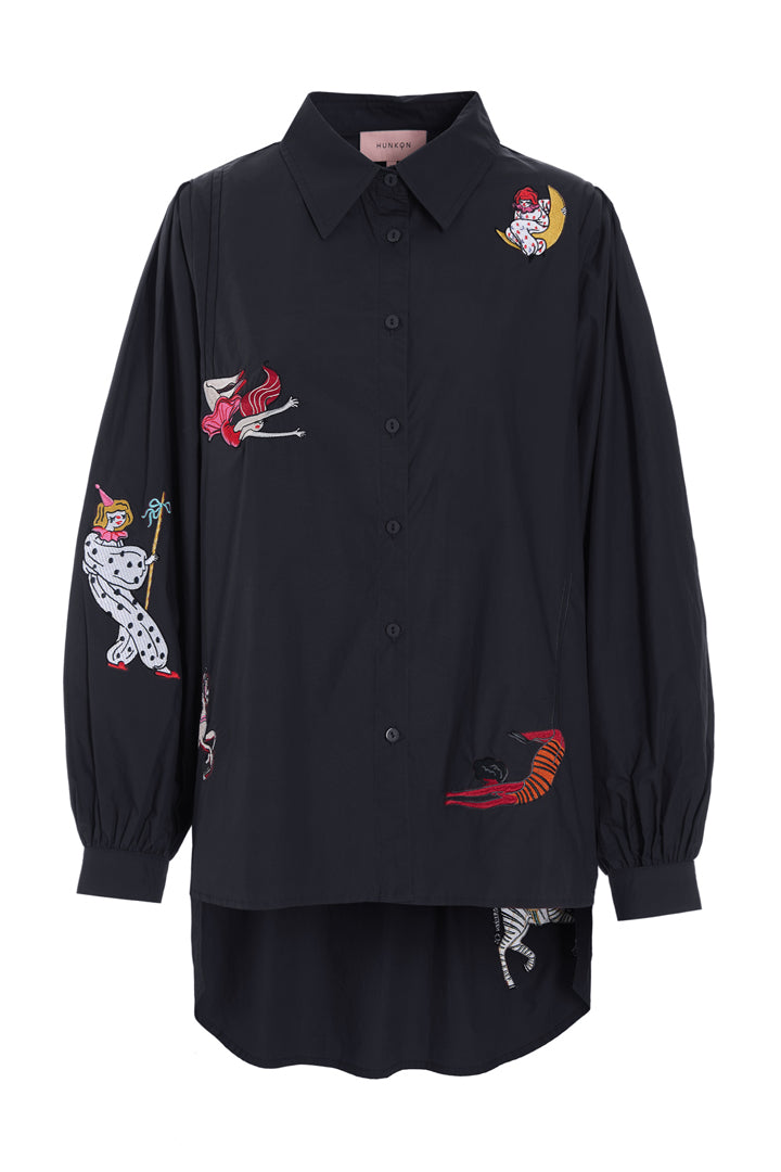 HUNKØN Sasha Shirt Skjorter Black