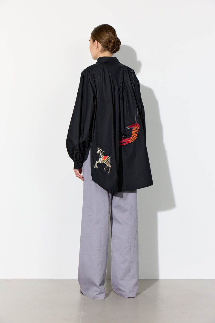 HUNKØN Sasha Shirt Skjorter Black