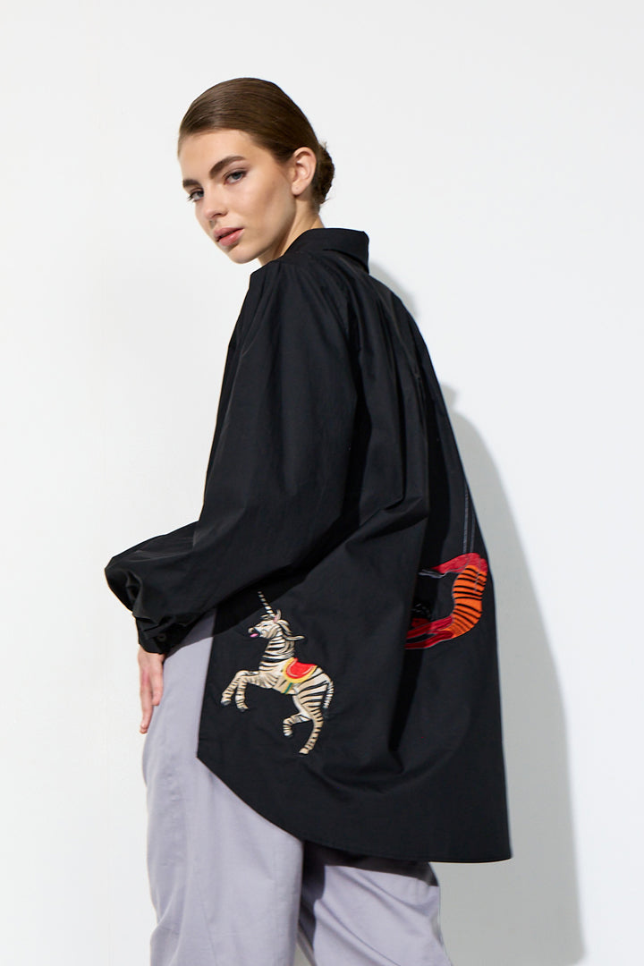 HUNKØN Sasha Shirt Skjorter Black