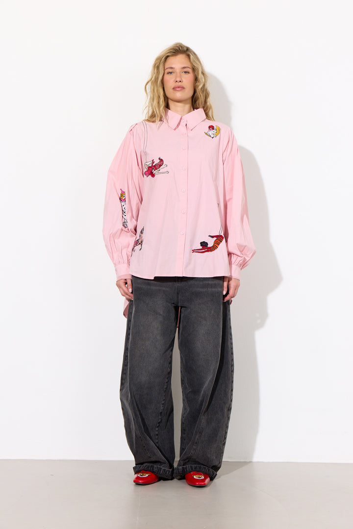HUNKØN Sasha Shirt Skjorter Soft Pink