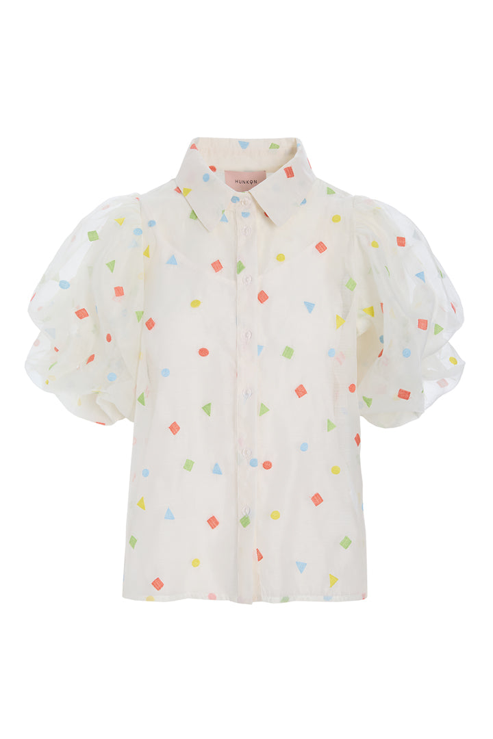 HUNKØN Sharon Shirt Skjorter Confetti