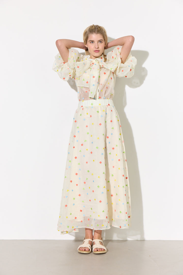 HUNKØN Sharon Skirt Nederdele Confetti