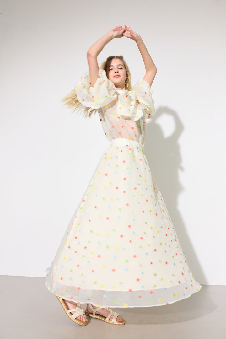 HUNKØN Sharon Skirt Nederdele Confetti