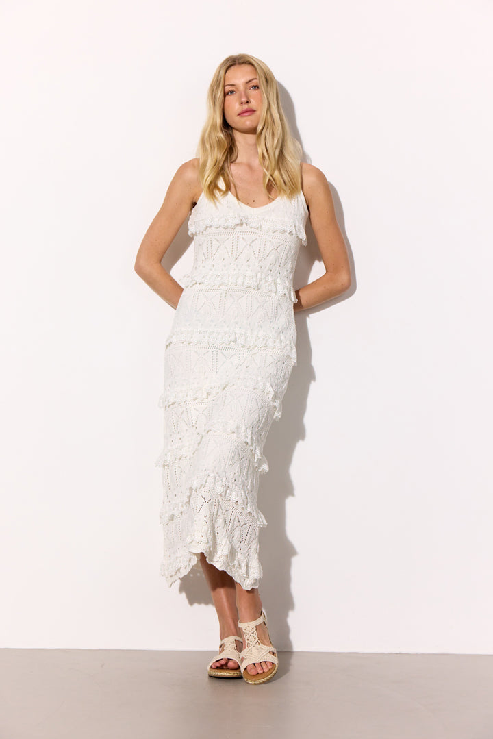 HUNKØN Sienna Knit Dress Kjoler Vanilla