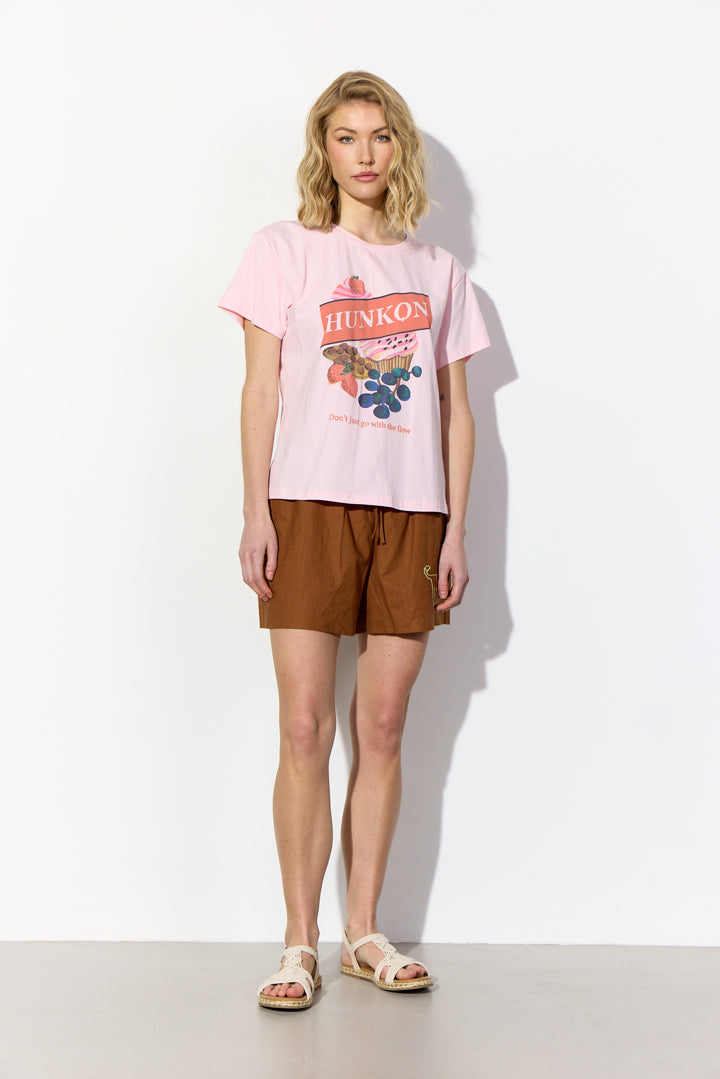 HUNKØN Sweet treat T-shirt T-shirts Soft Pink