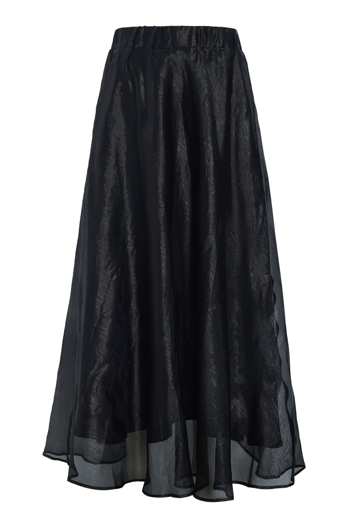 HUNKØN Zinnia Long Skirt Nederdele Black