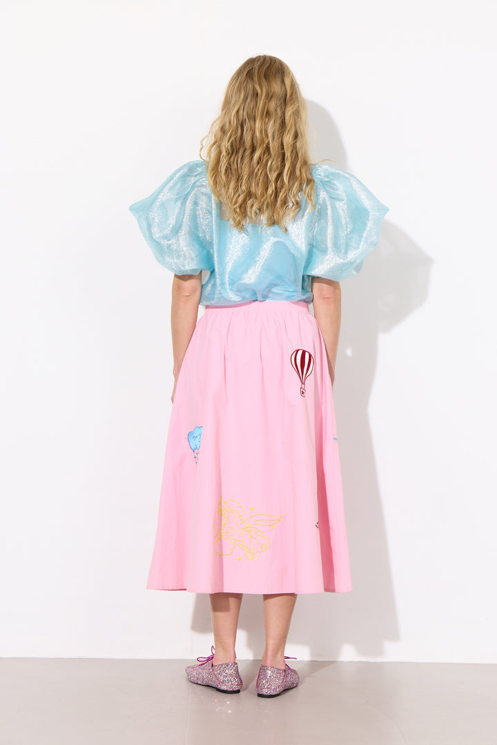 HUNKØN Zinnia Shirt Skjorter Blue