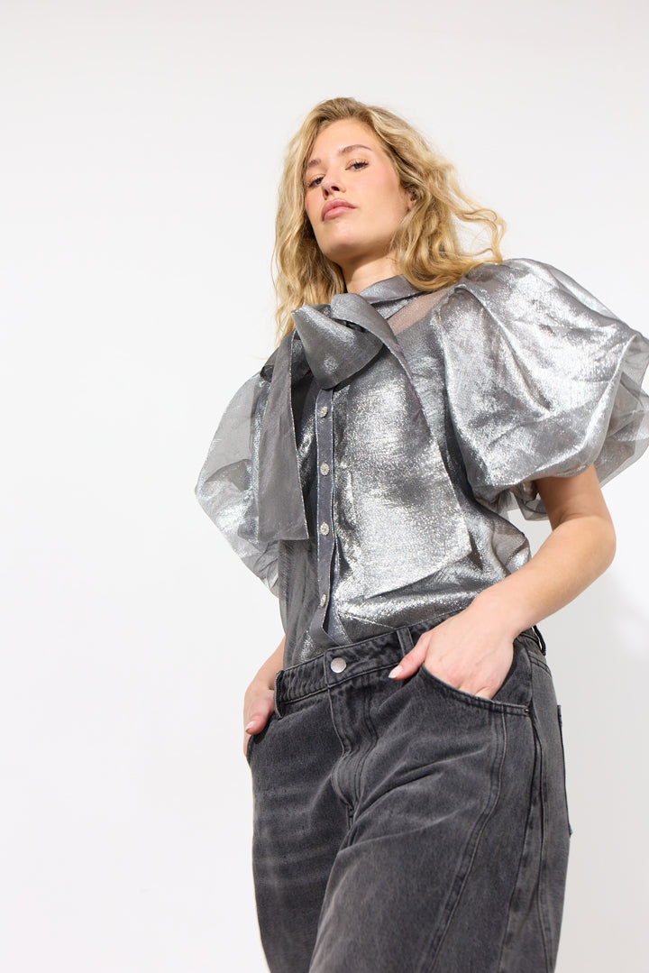HUNKØN Zinnia Shirt Skjorter Silver