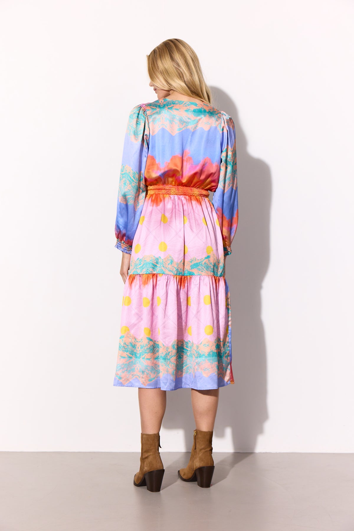 HUNKØN Abby Dress Kjoler Horizon Art Print