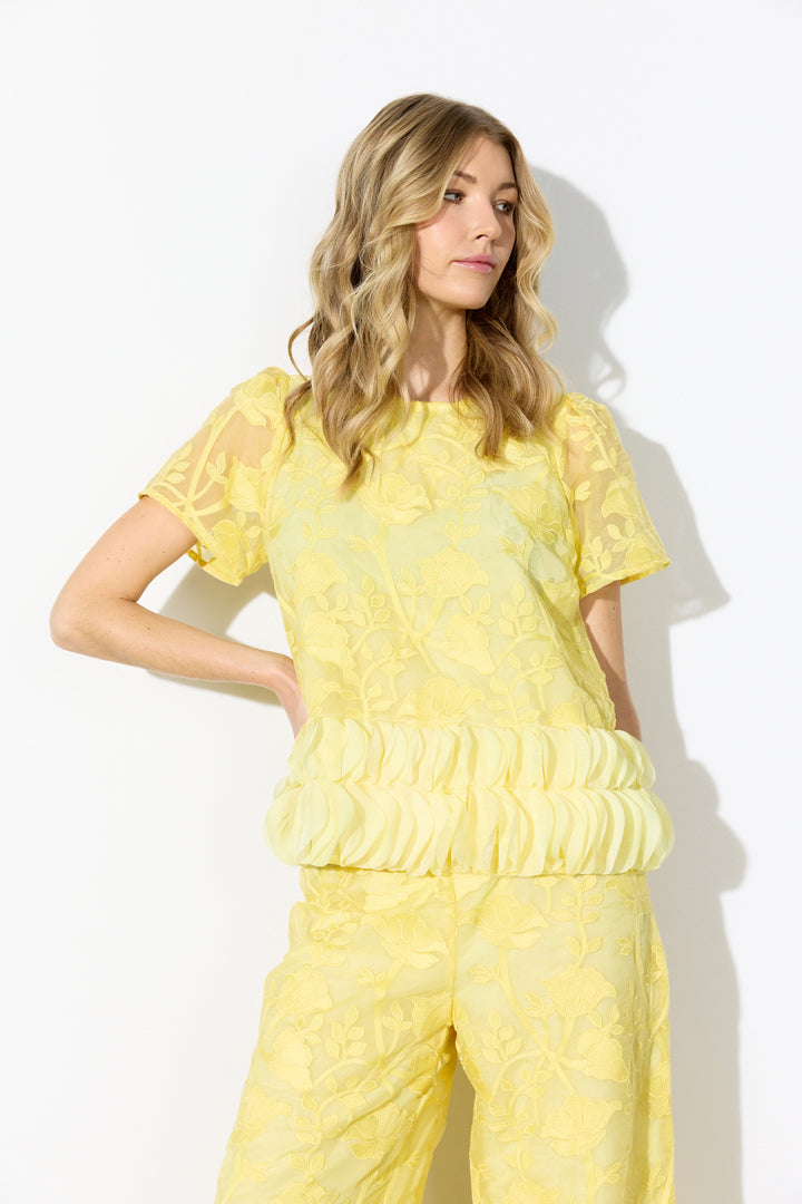 HUNKØN Aiko Blouse Bluser Yellow