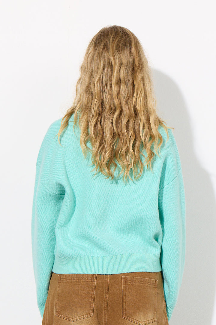 HUNKØN Alfie Knit Cardigan Cardigans Mint