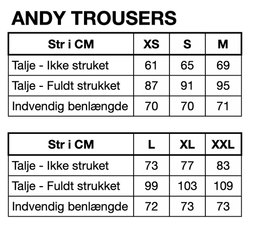 HUNKØN Andy Trousers Bukser Brown