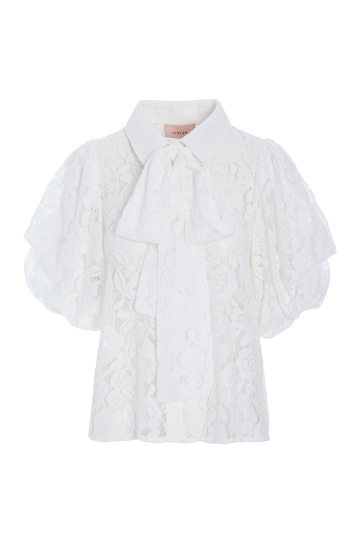 HUNKØN Bello Shirt Skjorter White
