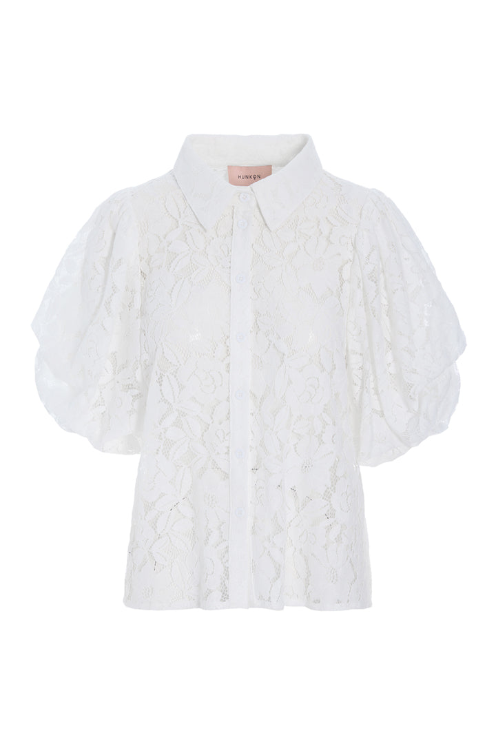 HUNKØN Bello Shirt Skjorter White
