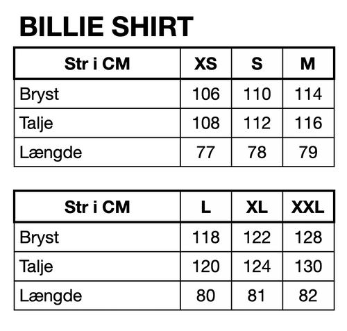 HUNKØN Billie Shirt Skjorter White and Grey