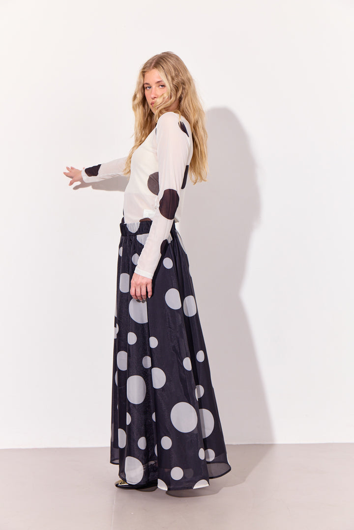 HUNKØN Blair Long Skirt Nederdele Black