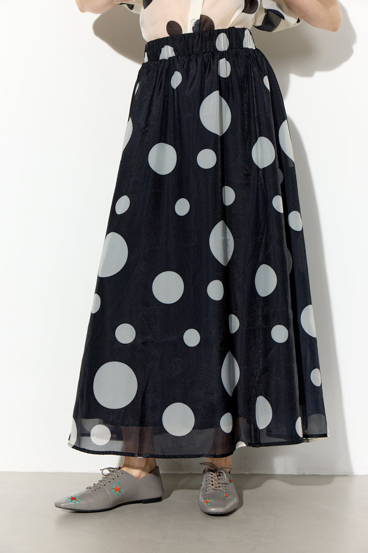 HUNKØN Blair Long Skirt Nederdele Black