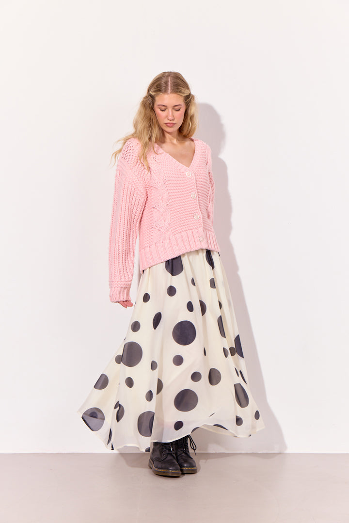 HUNKØN Blair Long Skirt Nederdele White