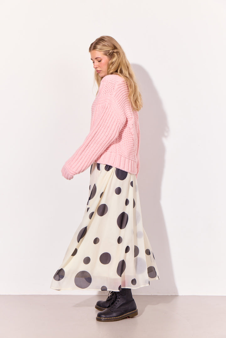 HUNKØN Blair Long Skirt Nederdele White