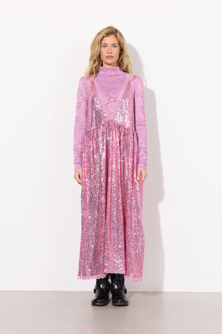 HUNKØN Bodil Dress Kjoler Pink
