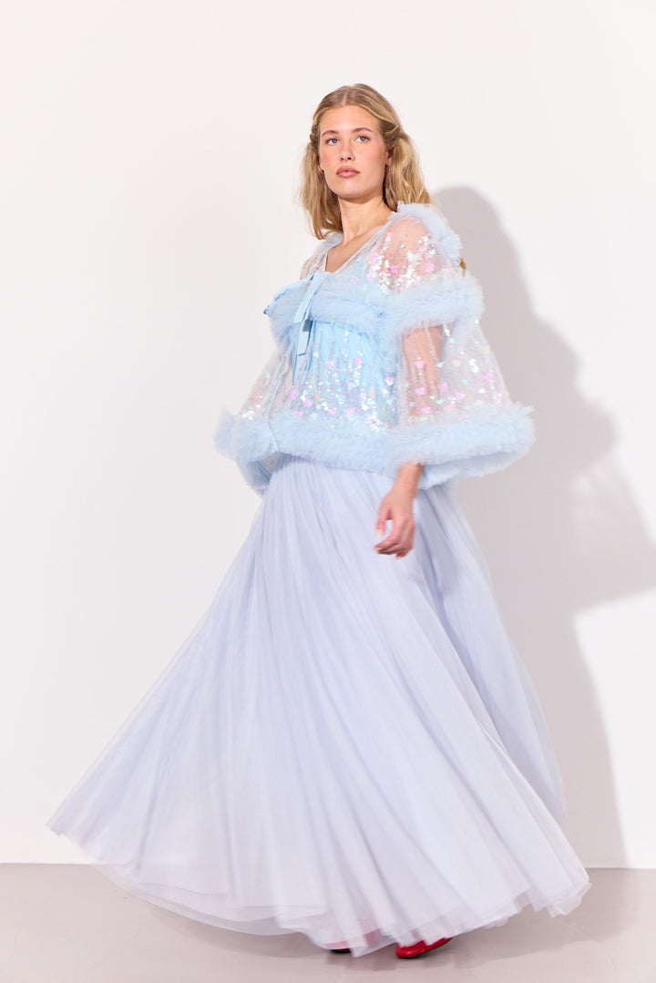 HUNKØN Bridget Skirt Nederdele Soft Blue