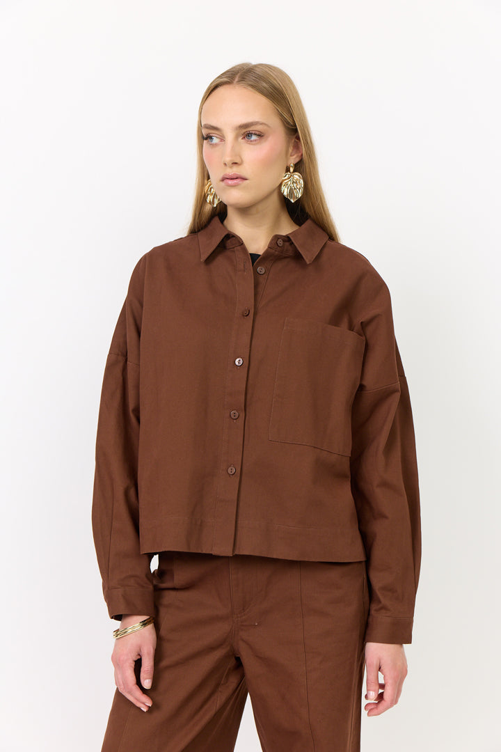 HUNKØN Camden Shirt Skjorter Chocolate