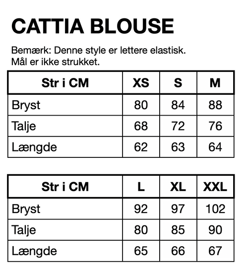 HUNKØN Cattia Blouse Bluser Black