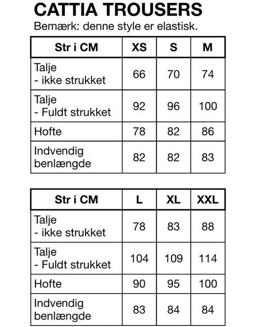 HUNKØN Cattia Trousers Bukser Black