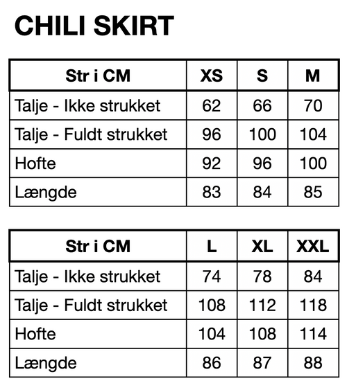 HUNKØN Chili Skirt Nederdele Brown