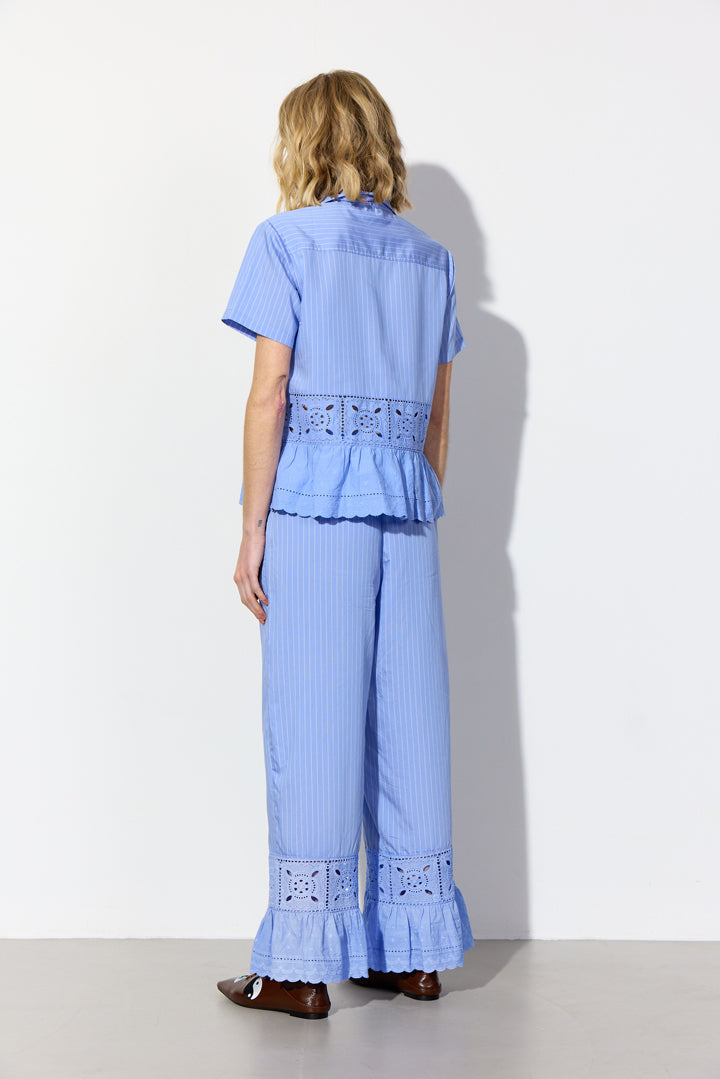 HUNKØN Cornelia Shirt Skjorter Blue
