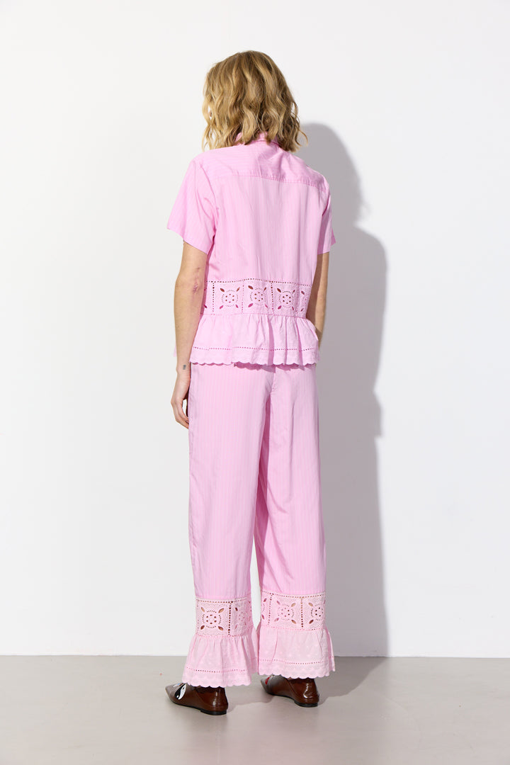HUNKØN Cornelia Trousers Bukser Pink