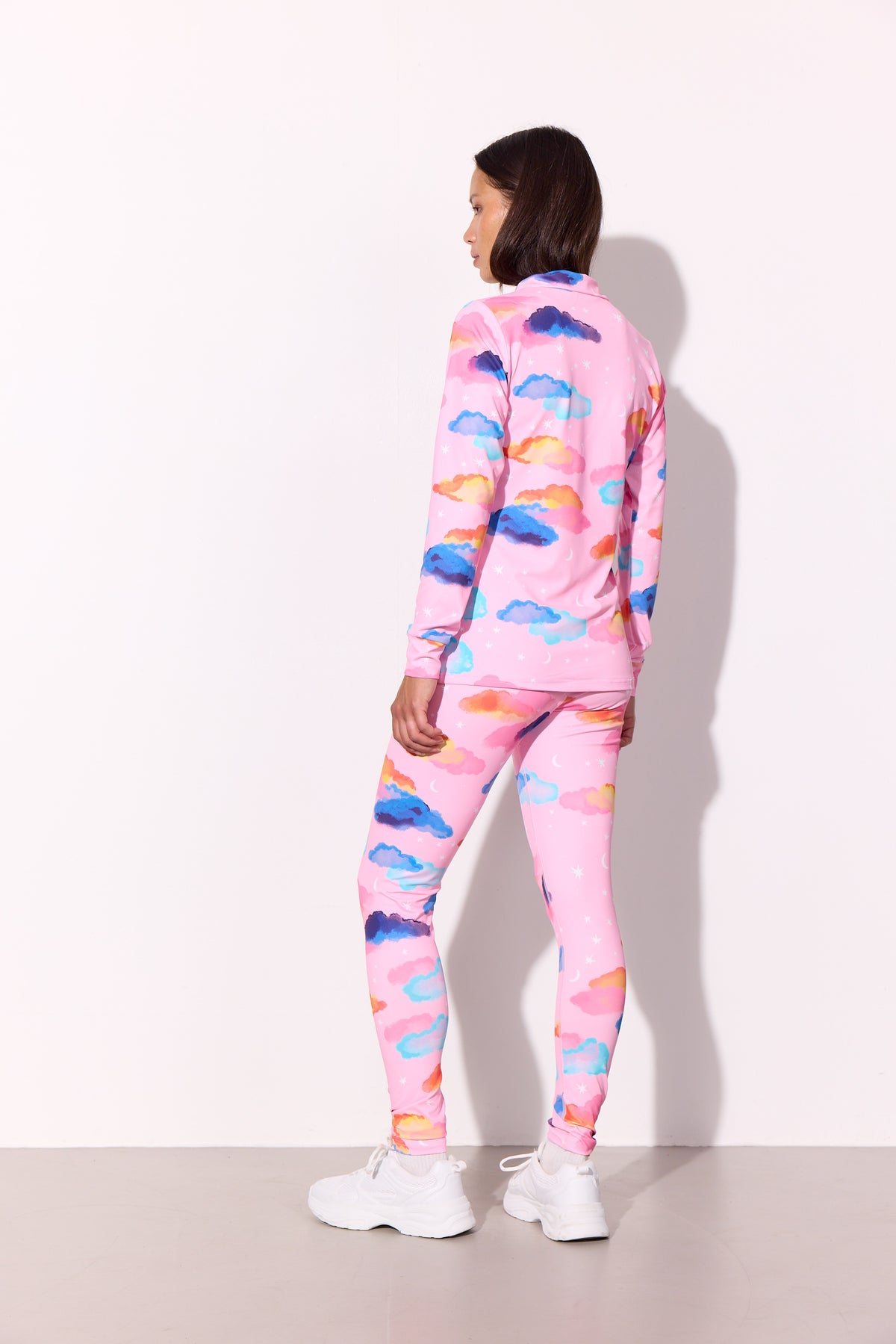 HUNKØN Diana Zipper Blouse Bluser Pink sky Art Print