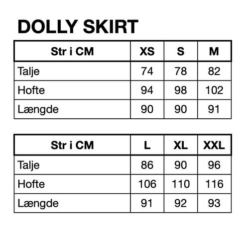 HUNKØN Dolly Denim Skirt Nederdele Light Denim