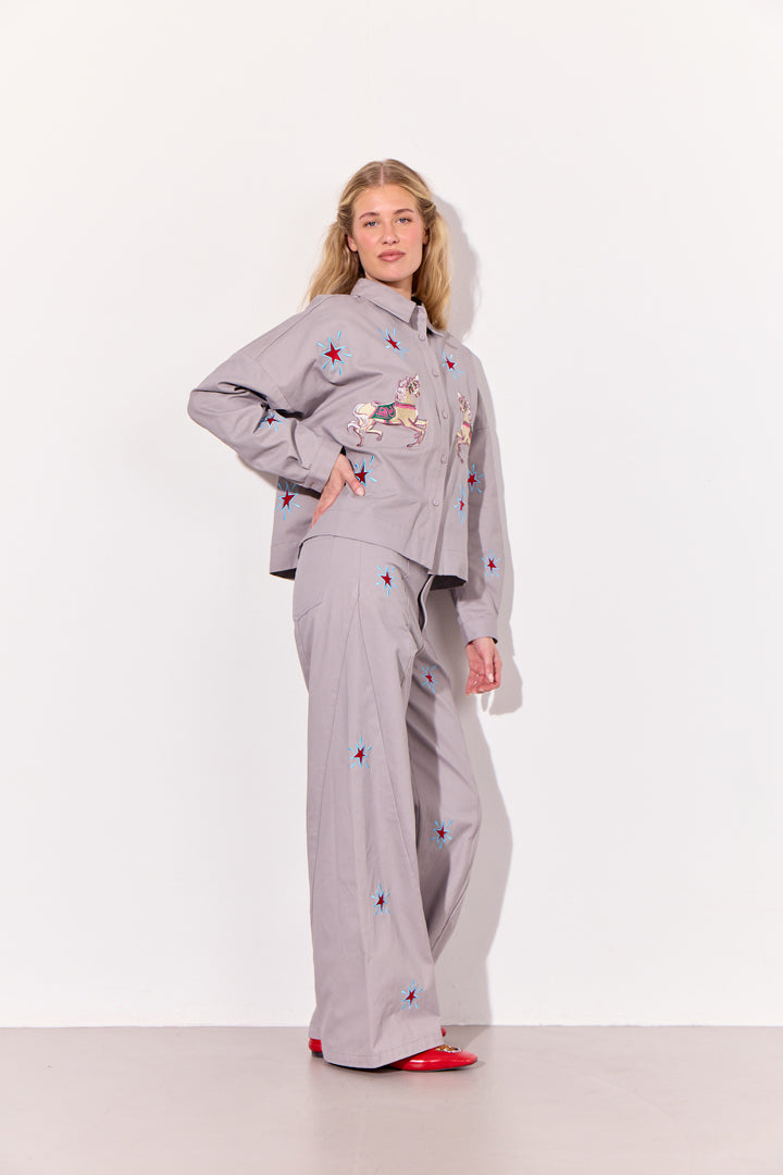 HUNKØN Electra Trousers Bukser Grey