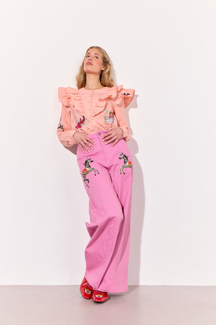 HUNKØN Electra Trousers Bukser Pink