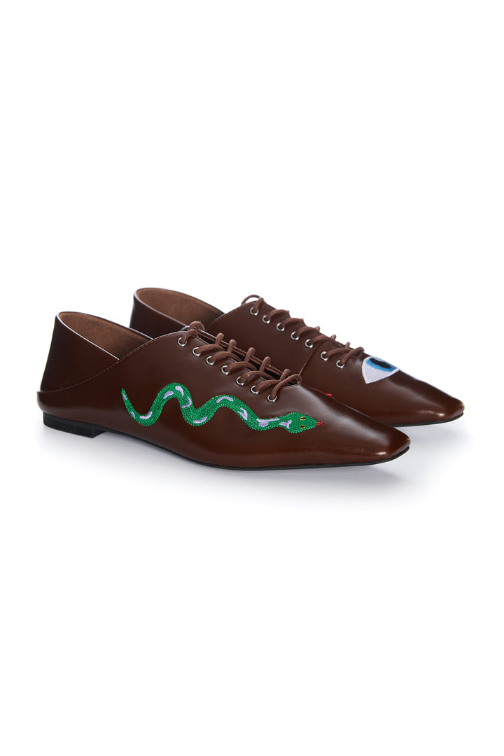 HUNKØN Elfrida Shoes Shoes Brown