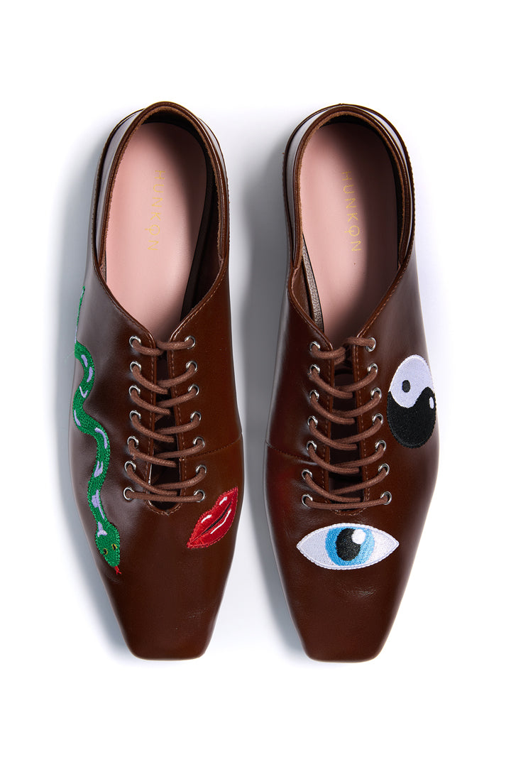 HUNKØN Elfrida Shoes Shoes Brown