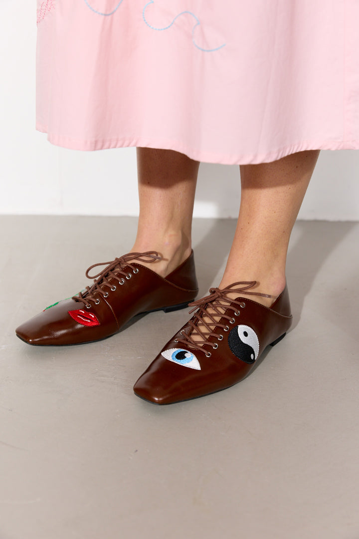 HUNKØN Elfrida Shoes Shoes Brown