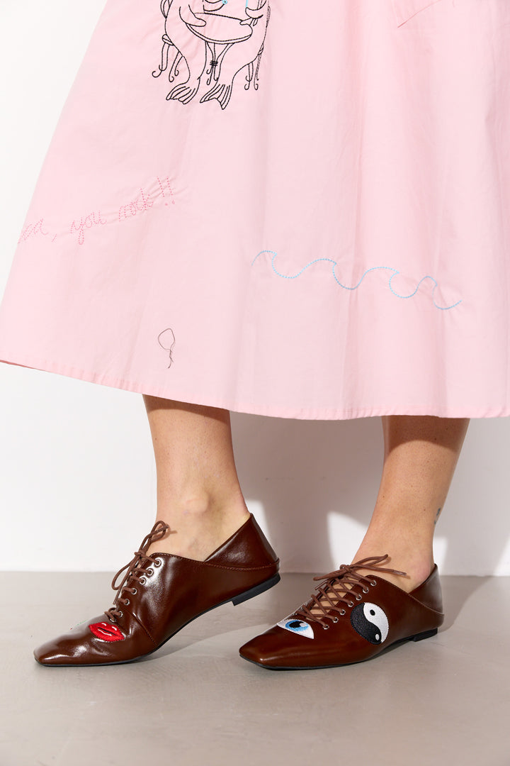 HUNKØN Elfrida Shoes Shoes Brown