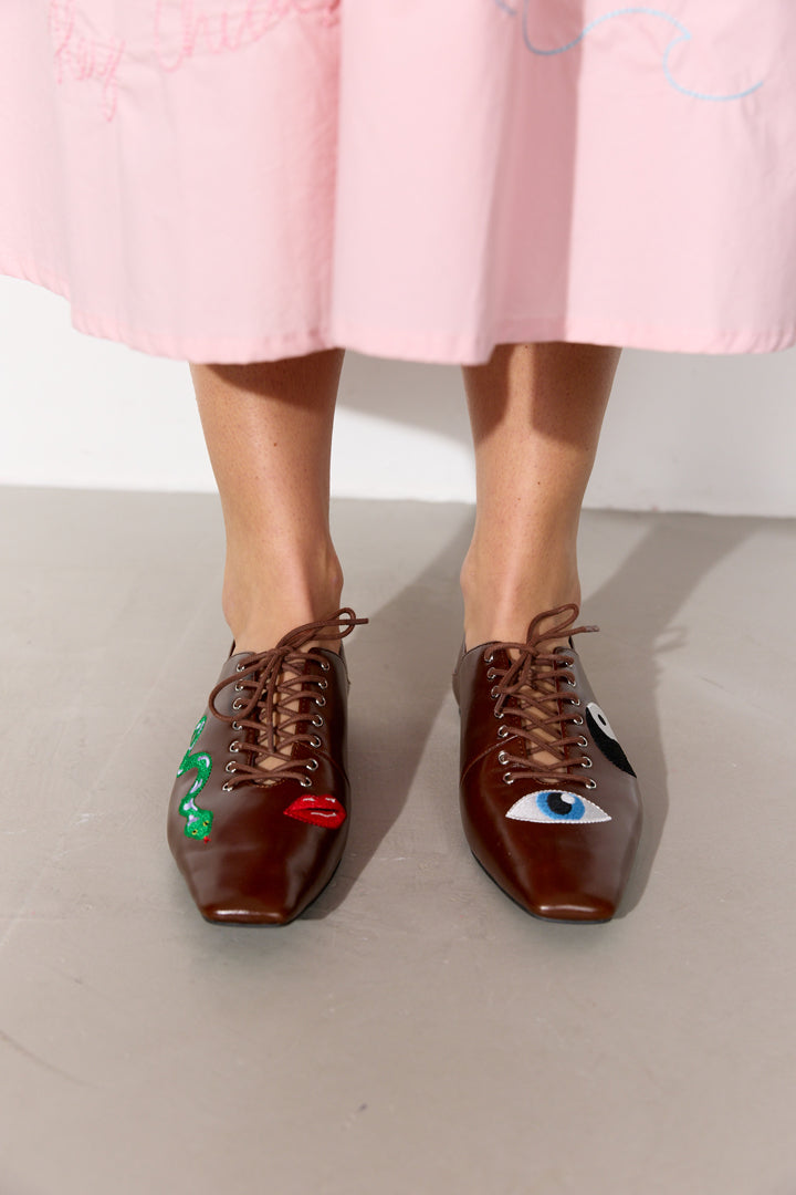 HUNKØN Elfrida Shoes Shoes Brown
