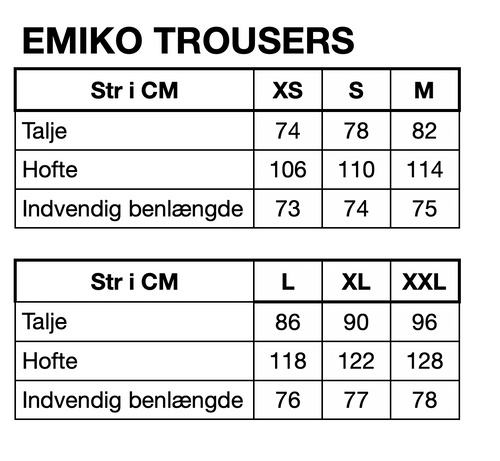 HUNKØN Emiko Trousers Bukser Brown