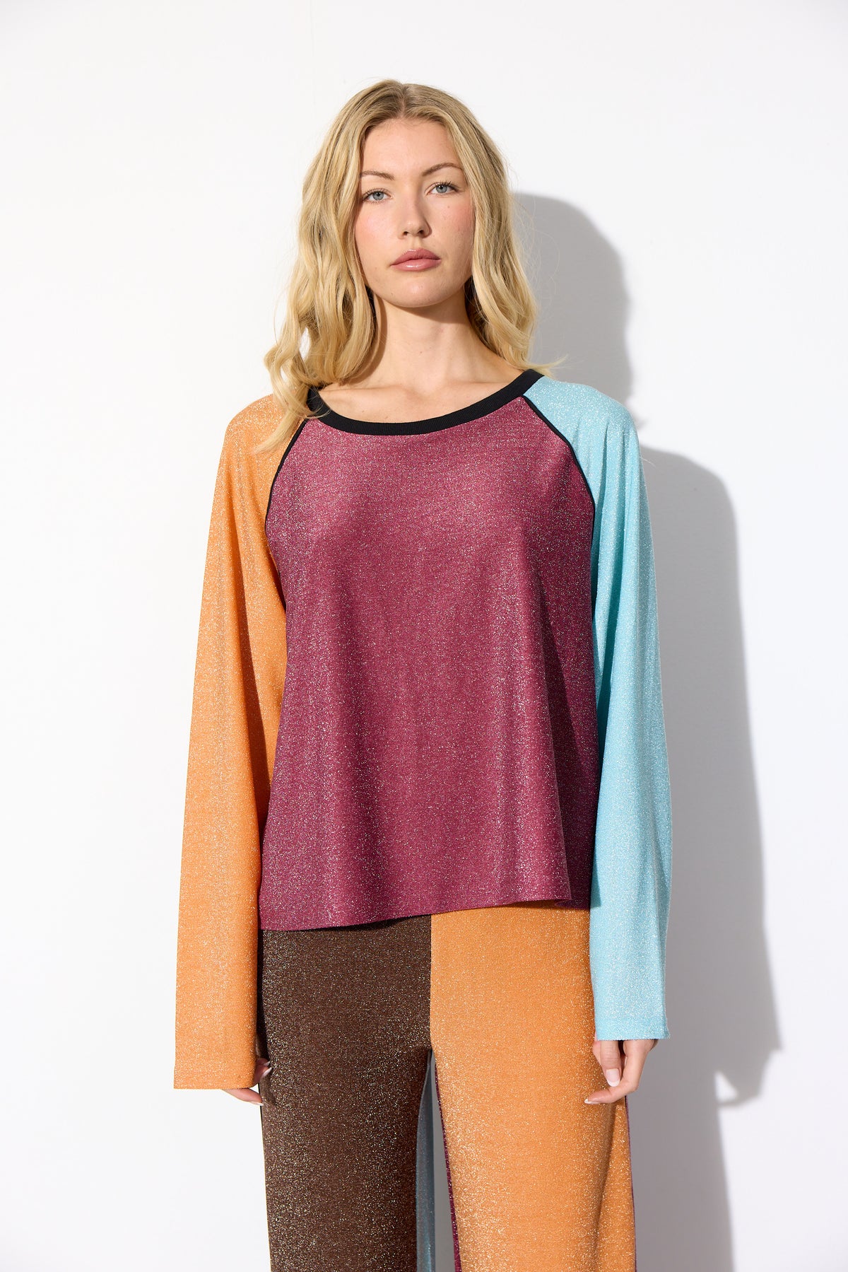 HUNKØN Fatima Blouse Bluser Mixed Glitter
