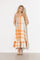 Orange checked