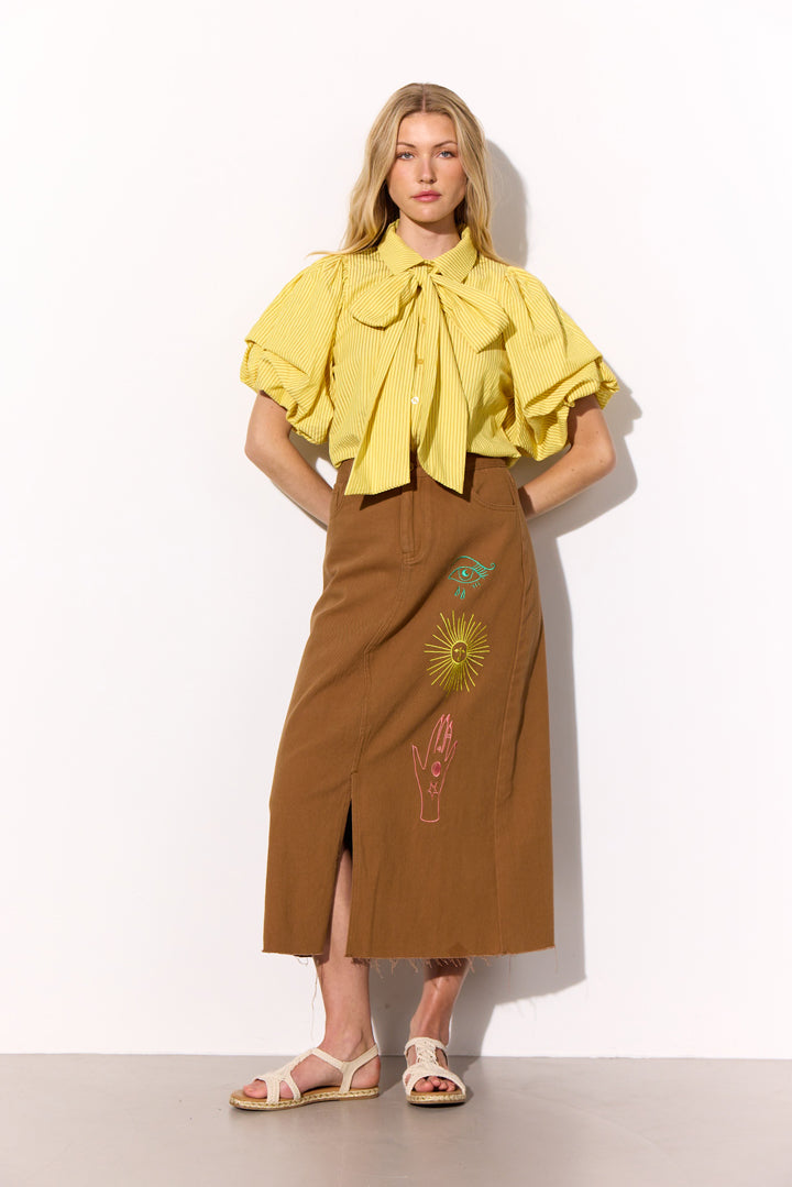 HUNKØN Gudrun Shirt Skjorter Yellow