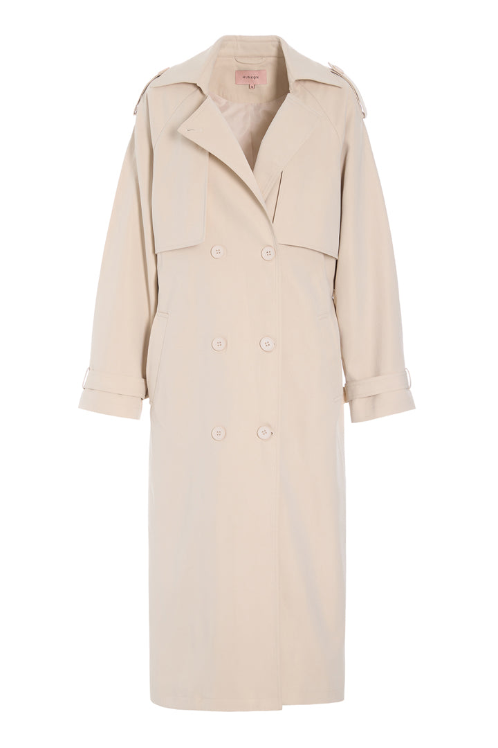 HUNKØN Gunilla Trenchcoat Frakker Cream