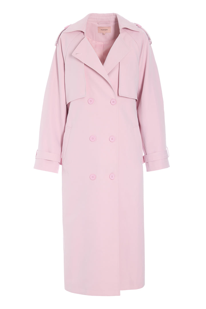 HUNKØN Gunilla Trenchcoat Frakker Rose