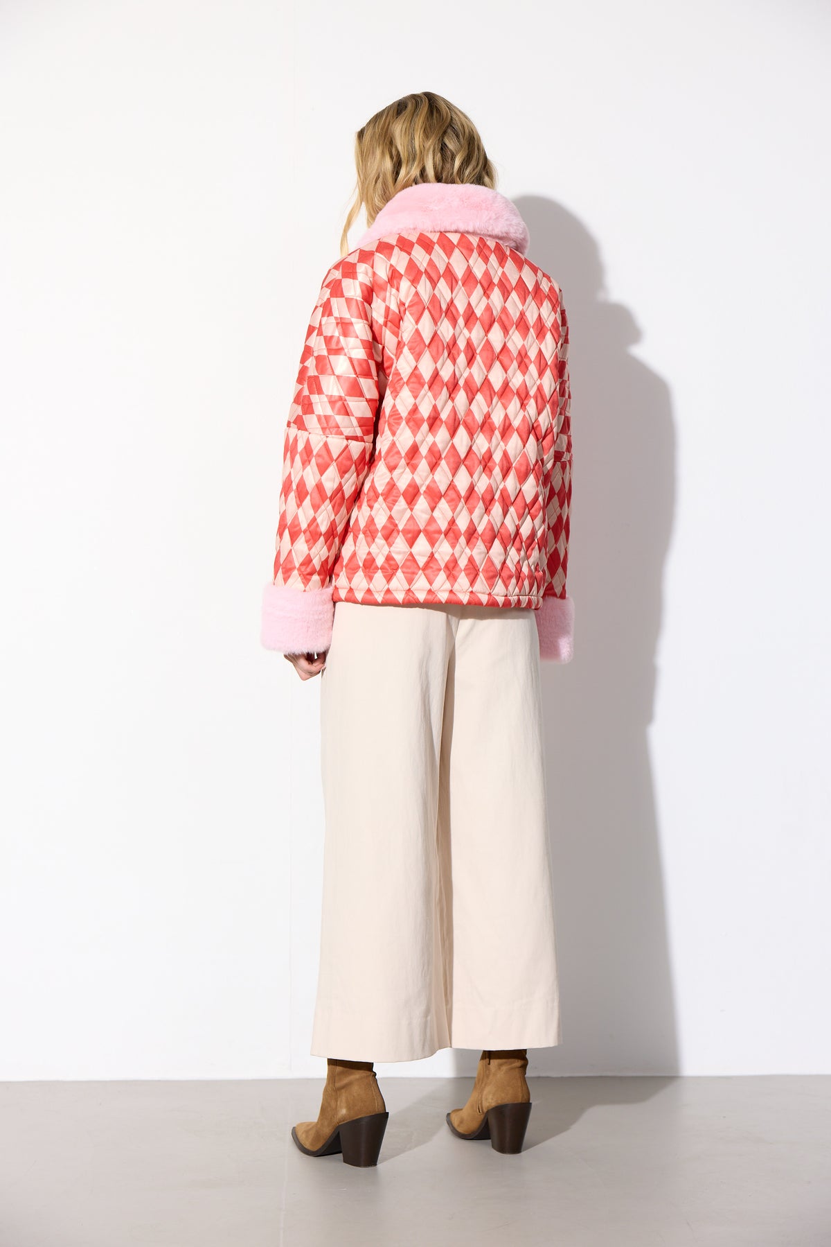 HUNKØN Harly Quilt Jacket Jakker Red Harlequin